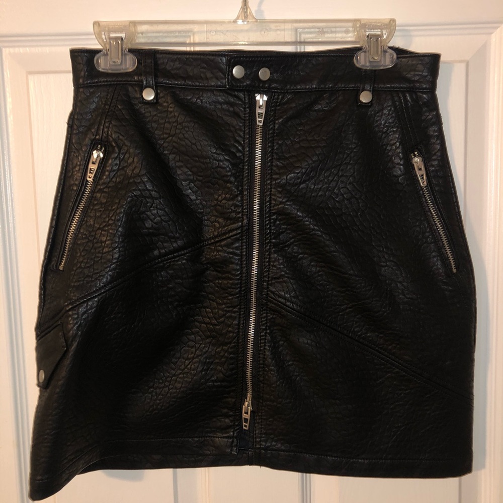 Blank NYC leather skirt